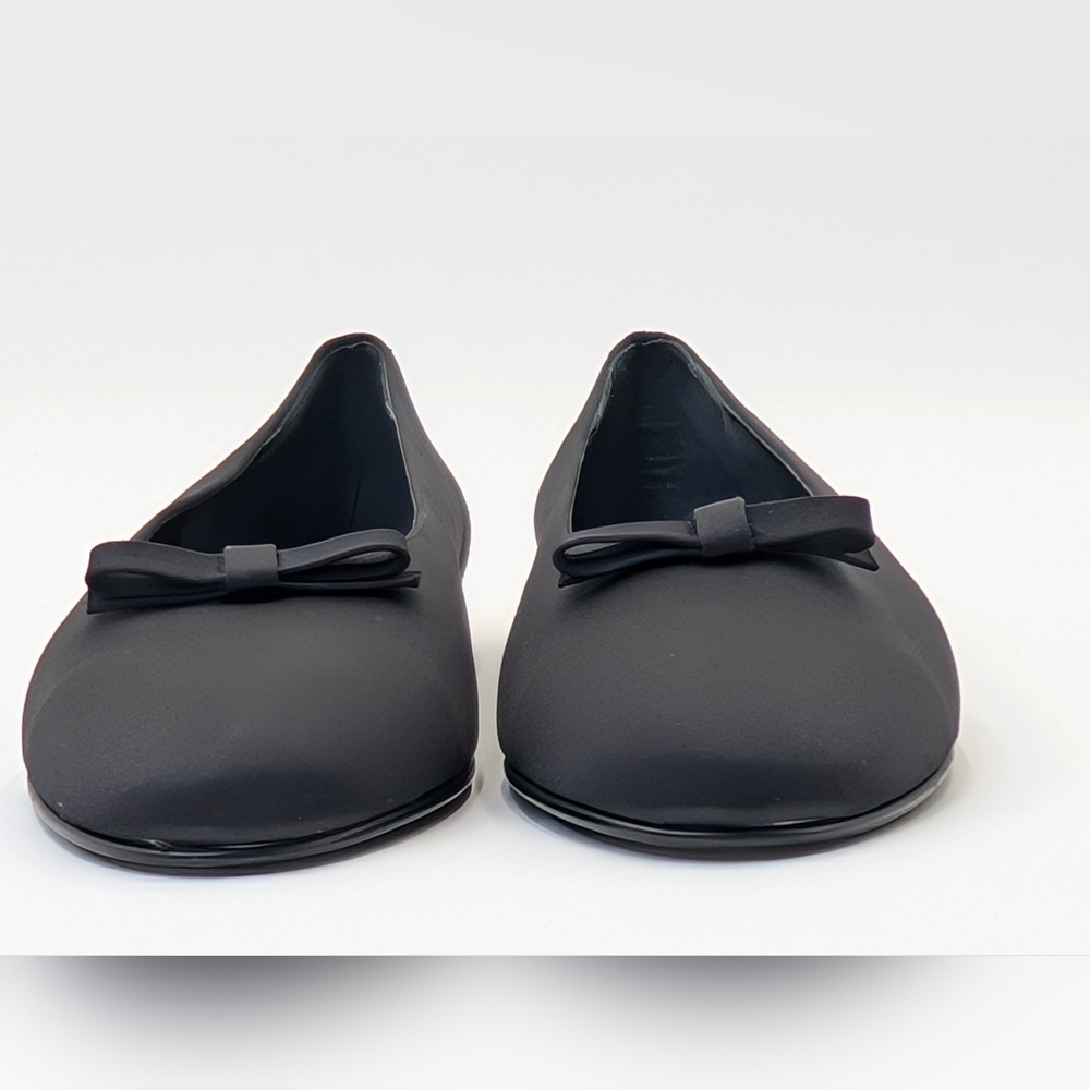 Ann Taylor NiNa Satin Ballet Flats with Bows/Leather Soles Women Size 8 M - Picture 8 of 17